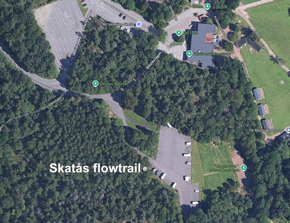 Karta Skatås flowtrail